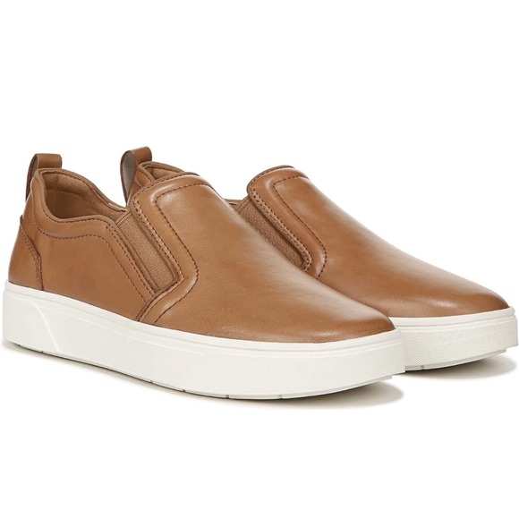 Vionic Shoes - Vionic Kimmie women's slip-on sneaker in tan leather size 8.5/6.5 UK